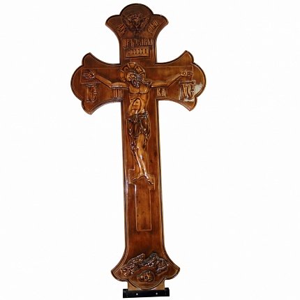 Крест деревянный, массив, ручная резьба