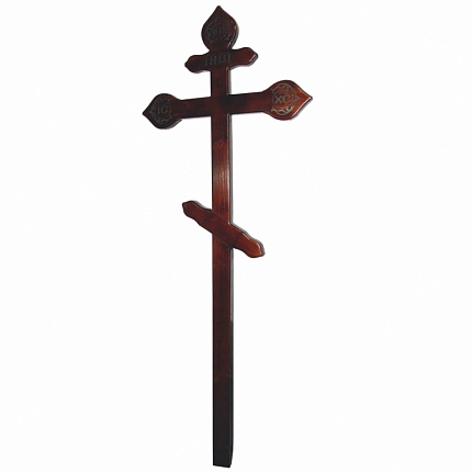 Крест православный резной, сосна